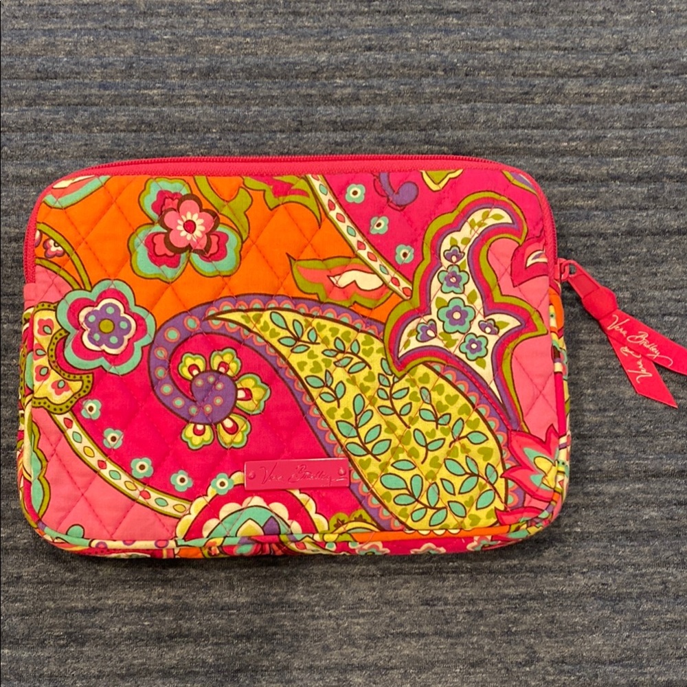 Vera Bradley Pink and Orange Quilted Ipad case